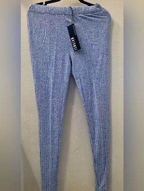 WNTRMSE Heathered Periwinkle Ribbed Leggings